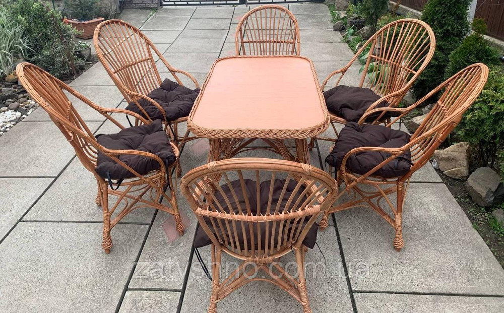 Недорогі садові плетені меблі на дачу Київ - фото 2