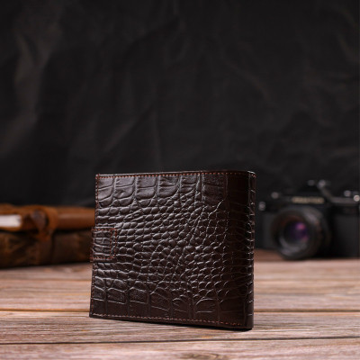 Гаманець Canpellini натуральної шкіри Коричневий (21878) Вінниця - фото 2