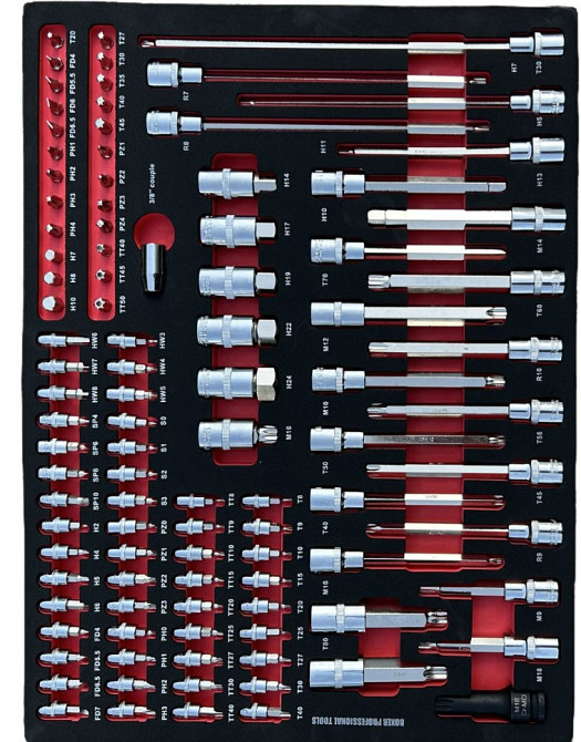 BX-015 Сервисный Шкаф с Инструментами 356 Элементов, 7 Ящиков, Металлическая, Комплект для Мастерской Одесса - изображение 8