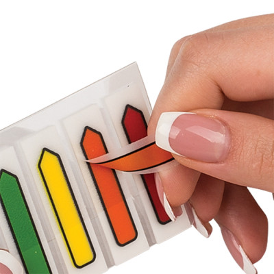 Стикер-закладка Buromax Стрелки Plastic bookmarks 45x12mm, 5*20 шт, neon (BM.2304-98) Винница - изображение 3