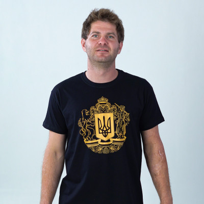 Футболка Sol's Imperial 190 Герб України чорний XL (11500309/137XL) Винница - изображение 1