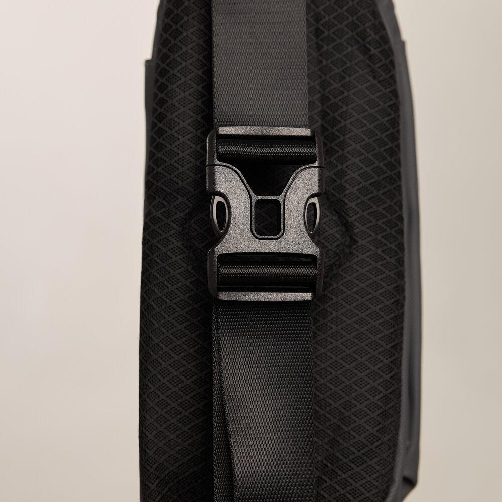 Мужская бананка нейлоновая сумка серая Pobedov Just Киев - изображение 3