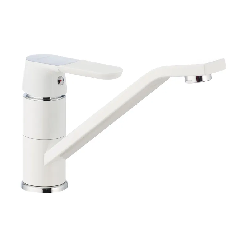 Кухонный смеситель белый Mixxus Premium Tiger 555 (MI0575) Киев - изображение 1