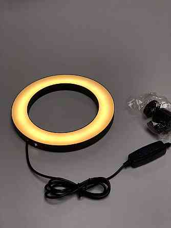 Кільцева світлодіодна LED лампа 16 см з тримачем для телефону Киев