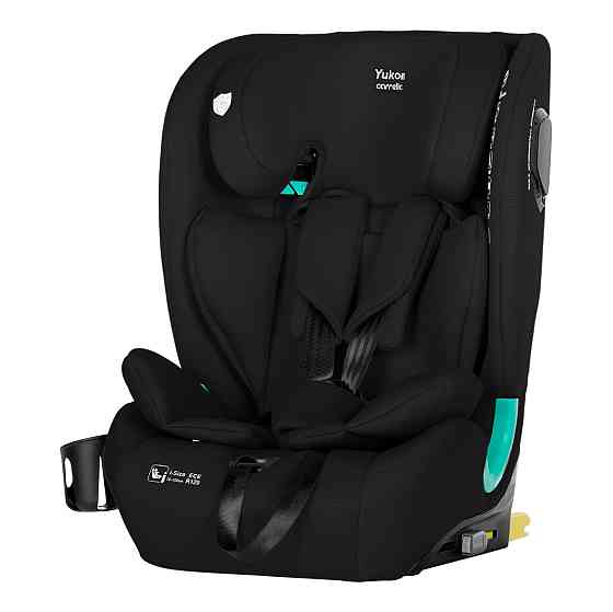 Автокресло детское i-Size 76-150 см ISOFIX + Top Teather с наклонном и подстаканником Yukon CRL-15808 Midnight Black Carrello Кривой Рог