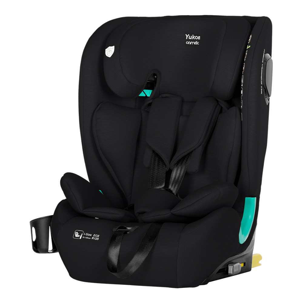 Автокресло детское i-Size 76-150 см ISOFIX + Top Teather с наклонном и подстаканником Yukon CRL-15808 Midnight Black Carrello Кривой Рог - изображение 1