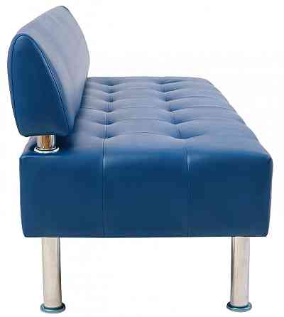 Диван Office Boom двойка со спинкой 1550х650х750 Синий Киев