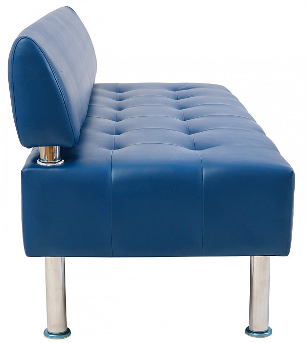 Диван Office Boom двійка зі спинкою 1550х650х750 Синій Київ - фото 3