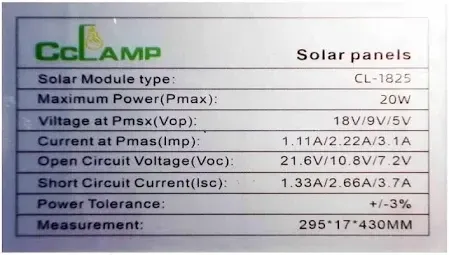 Солнечная панель CL 1825 с USB выходом, портативная для зарядки телефонов, планшетов и гаджетов Одесса - изображение 8