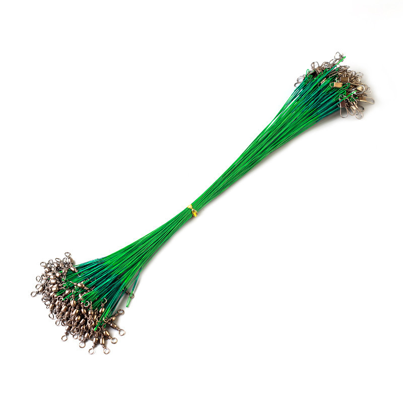 Набор из 20 стальных поводков для рыбалки 15 см Киев - изображение 2