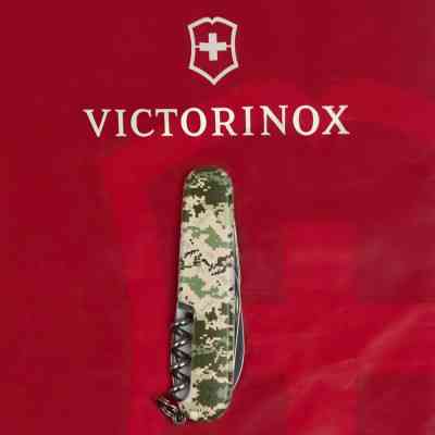 Нож Victorinox Spartan Army 91 мм Піксель + Лого (1.3603.3_W3941p) Винница