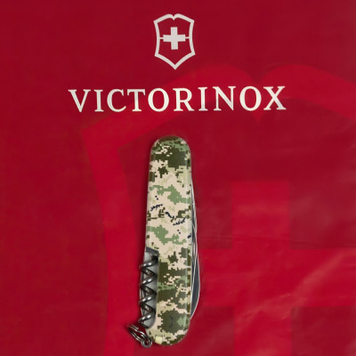 Нож Victorinox Spartan Army 91 мм Піксель + Лого (1.3603.3_W3941p) Винница - изображение 5