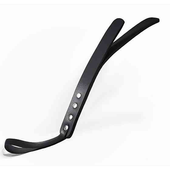 Паддл двухслойный Feral Feelings Leather Mini Paddle Black, натуральня кожа, black Sex Aura Киев