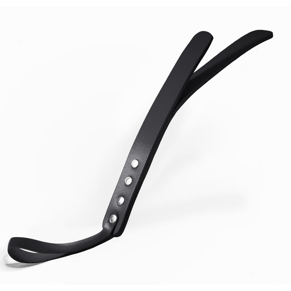 Падл двошаровий Feral Feelings Leather Mini Paddle Black, натуральна шкіра, black Sex Aura Київ - фото 1