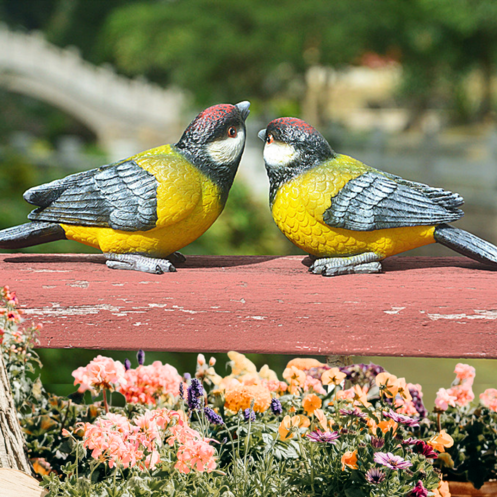 Садові фігурки Пара синичок 15.5 х 8.5 см з полістоуну Одеса - фото 3