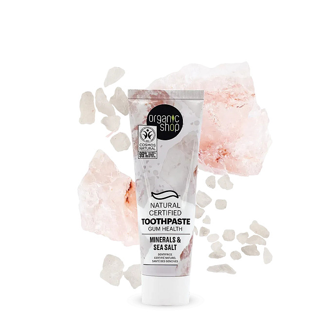 Зубна паста Здоров'я ясен Мінерали та сіль Organic Shop 100 г Вінниця - фото 1