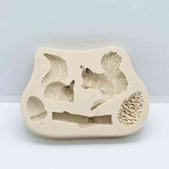 Молд силиконовый Белки 69 на 97 мм серый Киев