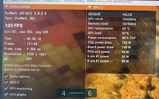 Відеокарта MSI RTX 3060 Gaming X. Київ