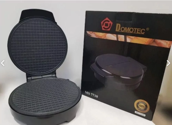 Вафельниця DOMOTEC MS-7710 1000Вт кругла (Чорний) 5595 Київ