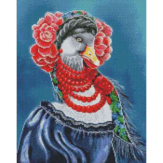 Алмазна мозаїка без підрамника "Українська гусочка" AMC7672 40х50 см Вінниця