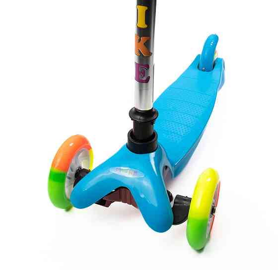 Самокат детский трехколесный iTrike Mini BB 3-013-4-A-BL с подсветкой колес Синий Каменец-Подольский