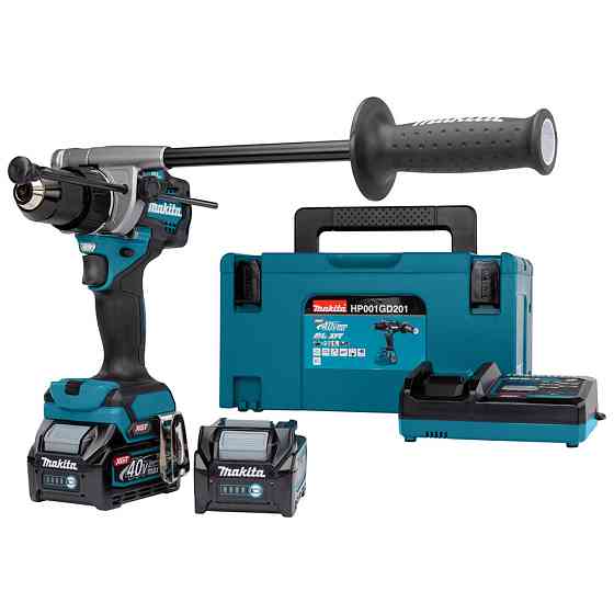 Дриль-шуруповерт MAKITA акумуляторний HP001GD201 з ударом XGT, 40 V з АКБ і ЗП в компл Коломыя