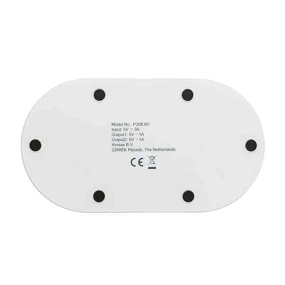 Двойная док станция XD Design 5W для беспроводной зарядки Белый Киев