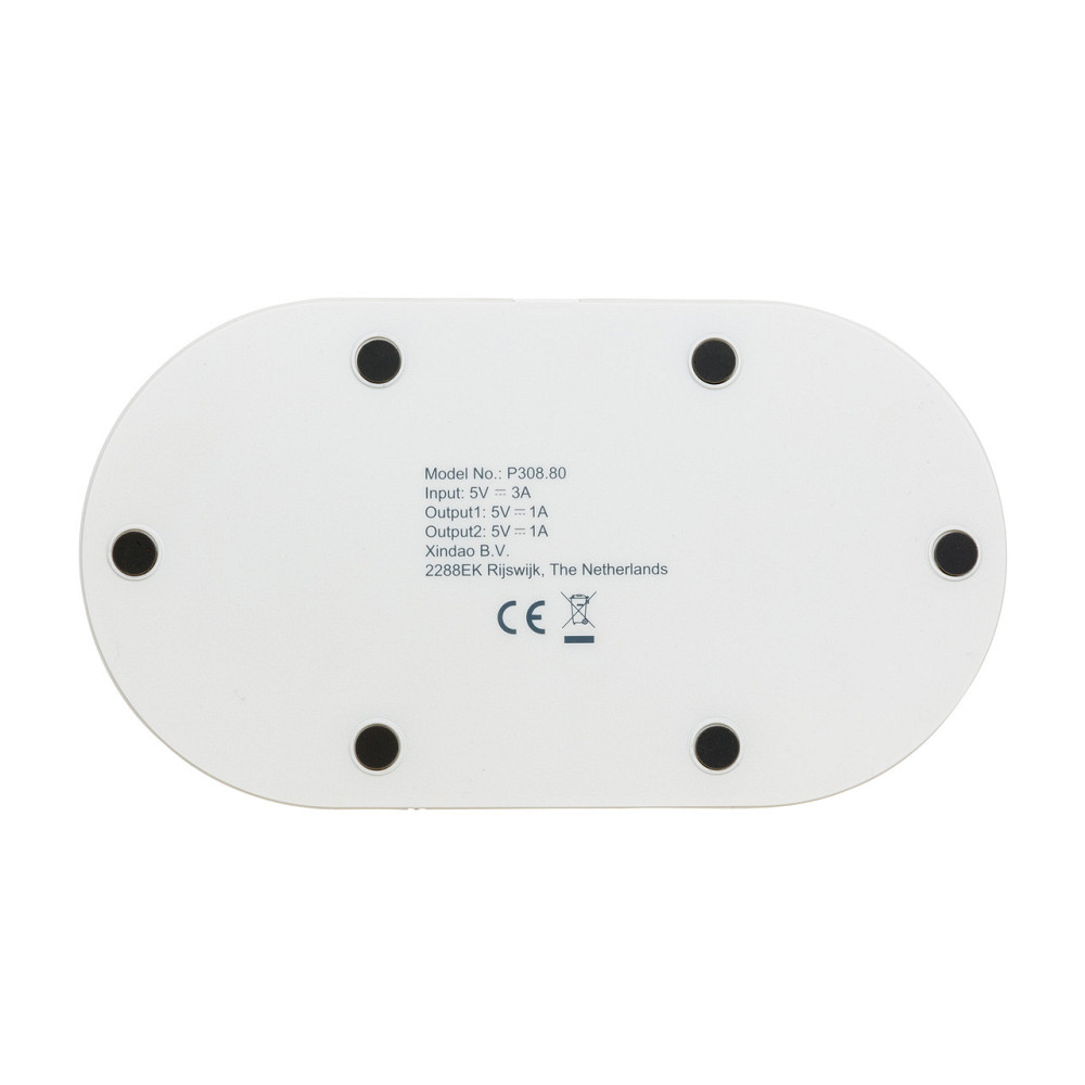 Двойная док станция XD Design 5W для беспроводной зарядки Белый Киев - изображение 4