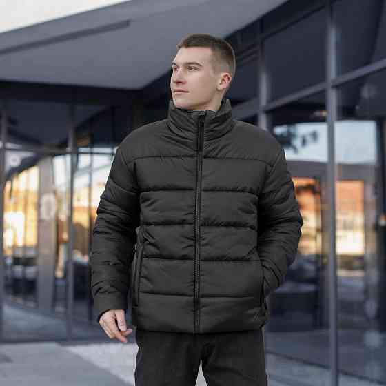 Чоловіча зимова куртка чорна Pobedov Bubble Gum Київ