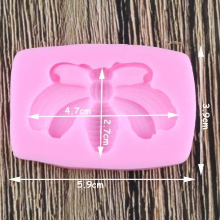 Формочка силиконовая Пчела 59 на 39 мм розовый Киев - изображение 2