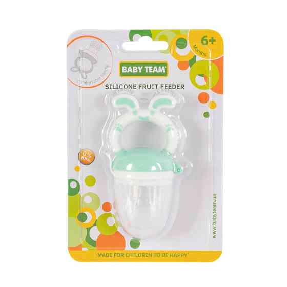 Ніблер для прикорму немовлят Фрут Фідер 6203_бірюзовий, харчовий силікон Вінниця