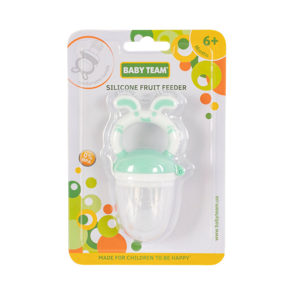 Ніблер для прикорму немовлят Фрут Фідер 6203_бірюзовий, харчовий силікон Вінниця - фото 3