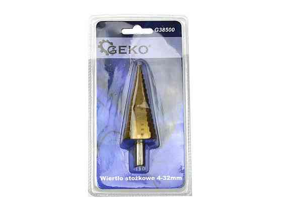 Свердло металу ступеневе "GEKO" HSS-tyt  4,0-32,0 / 2мм (4, 6, 8, 10, 12, 14, 16, 18, 20, 22, 24, 26, 28, 30, 32мм) Стрий