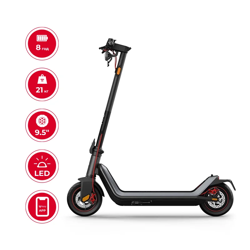 Електросамокат NIU KQi3 MAX Space Gray 9,5", 450(900)W, 13Ah, 65km, 25km/h, 25%, App, 21 kg Одеса - фото 10