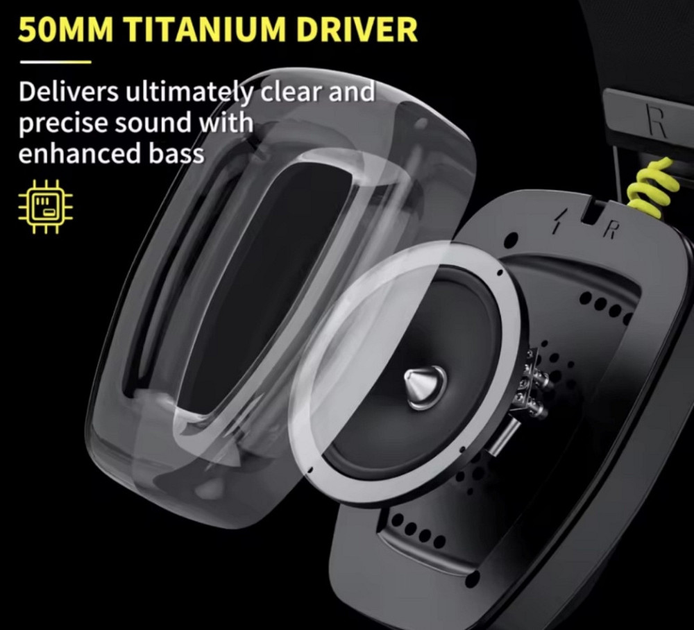 Игровые наушники ‼️ шумоподавление ‼️ BINNUNE BW06 ‼️  black. Харьков - изображение 3