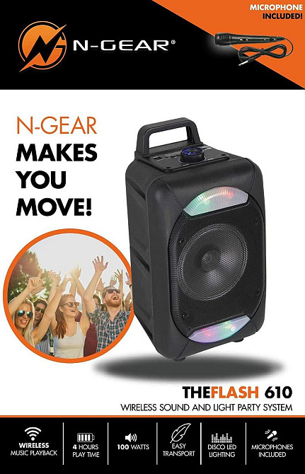 Мобільна акустична система портативна Bluetooth USB колонка N-GEAR MP3 Flash 610 Дніпро - фото 5