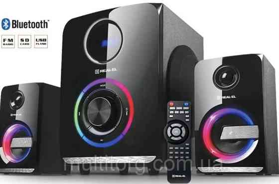 Колонки 2.1 REAL-EL M-580 black (58Вт, Bluetooth, USB, SD, FM, ДК) Харьков
