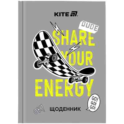 Дневник школьный Kite Energy, твердая обложка (K25-262-5) Винница