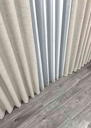 Шторна тканина "TWEED_V" однотонна колір попелястий 1914ш Київ