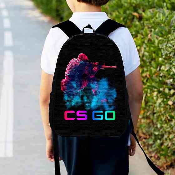 Рюкзак дитячий  контр-страйк CS:GO "Counter-Strike" 34х27см, міський ранець для хлопчика з принтом (00348) Київ