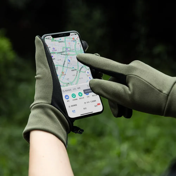 Рукавички трикотажні з покращеним хватом Naturehike NH20FS032, розмір М, чорні Киев