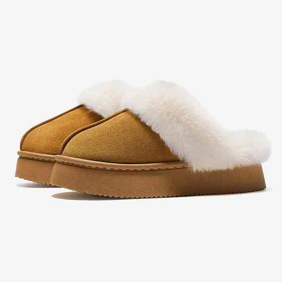 Жіночі пухнасті зимові капці на платформі Platform 40-41 Вінниця