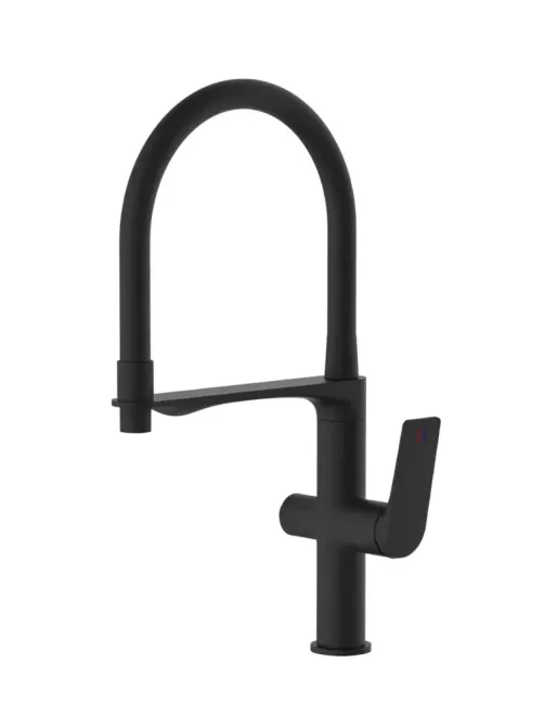 Змішувач для кухні Mixxus Premium DERBY 021 (NUT) BLACK REFL.BLACK з виходом на питну воду чорний (MI6606) Чернівці - фото 1