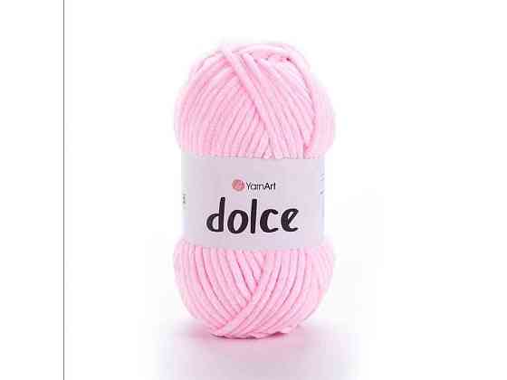 Пряжа Dolce рожевий 100% мікрополіестр 120м 100г 5шт/уп 796 ТМ YarnArt Київ