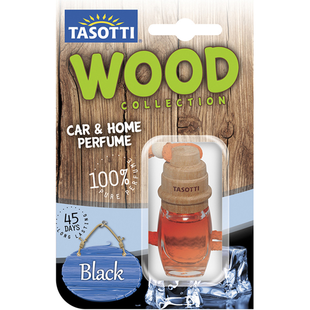 Ароматизатор для авто пробка "Wood" Black Ice (Чорний лід) 7мл Tasotti Київ - фото 1