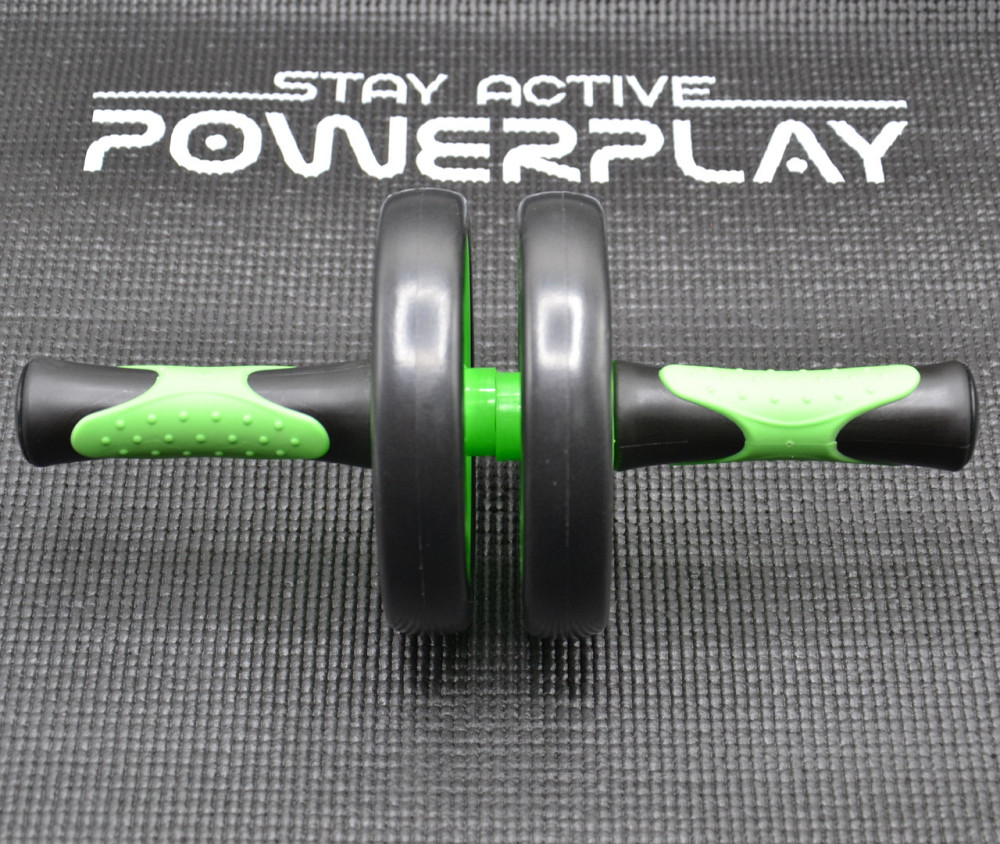 Ролик тренажер для преса гімнастичний подвійний PowerPlay 4327 Dual-Core Ab Wheel Київ - фото 6