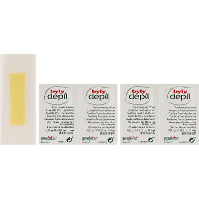 Восковые полоски Byly Для депиляции кожи лица с Миндалем и Ванилью 20 шт (8411104043374) Винница - изображение 2