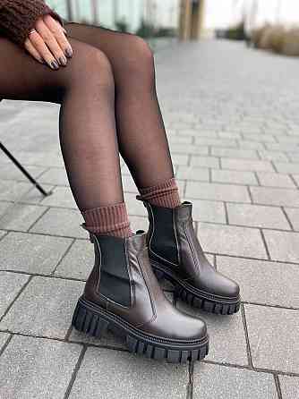 Edan Instruments Ботинки EDAN шоколадные натуральная кожа зимние высота 13 см размеры 36-41 (56 Коломыя