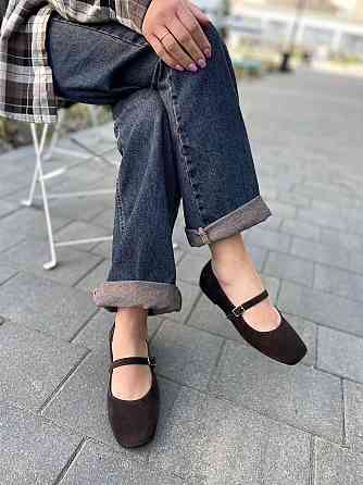 SEE SEVEN Балетки жіночі SEE SEVEN 1516 шоколадні (весна-осінь, замша натуральна) (5876) Коломия