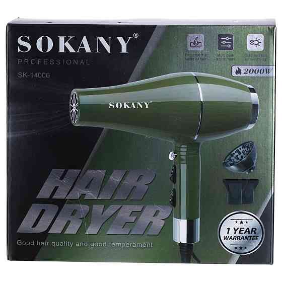 Sokany Фен для волосся з концентратором 2000 Вт Sokany SK-14006 Коломия